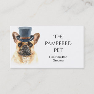 Franse Bullog Pet Groomer/Vet/Sitters Visitekaartje