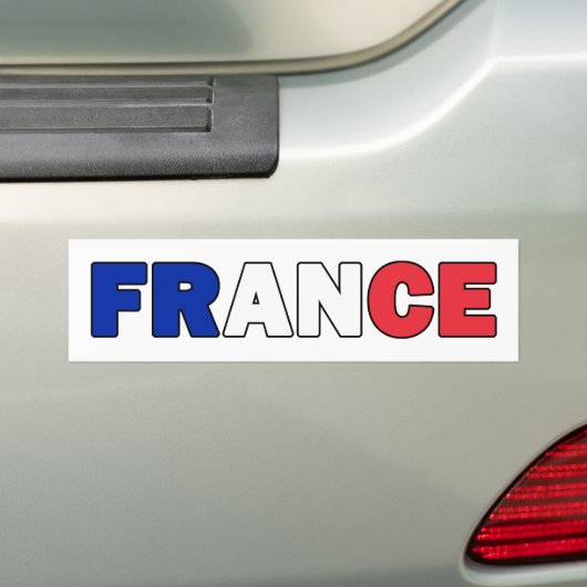 Franse bumpersticker (Op auto)