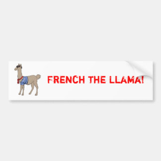 Franse Bumpersticker Llama