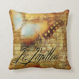  Franse Butterfly Le Papillon   amber Kussen