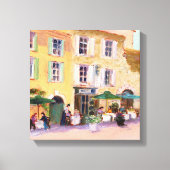 Franse Cafe Canvas Afdruk (Voorkant)