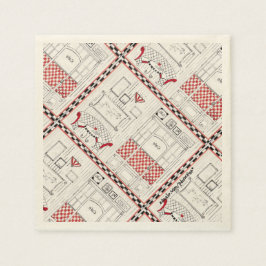 Franse Cafe Servetten