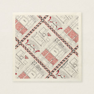 Franse Cafe Servetten