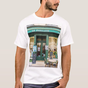 Franse cafés: Versailles gezellige scene. T-shirt