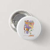 Franse Carneval in het zuiden van Frankrijk Ronde Button 3,2 Cm (Voorkant /achterkant)