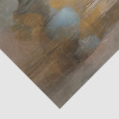 Franse Chateau Binnenplaats Blauw Roze Bloemen Roz Tissuepapier (Detail)