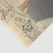 Franse "Chateau Grapes vineyard"-ontkoppeling Tissuepapier (Detail)