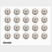  Franse Chic Honey Bee Ronde Sticker (Vel)