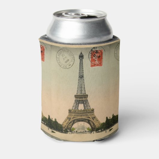 Franse Chic Paris Eiffel Tower Blikjeskoeler (Blikje Achterkant)