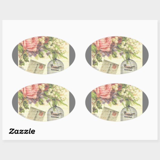 Franse Chic Vintage Parijs Sticker (Vel)