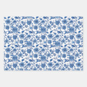 Franse Chinoiserie Floral Inpakpapier Vel (Voorkant)