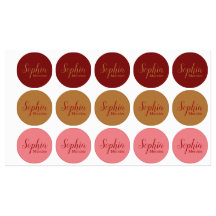 Franse chique - kleding stickers voedseletiketten
