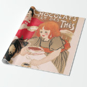 Franse chocolade en thee Steinlen Poster Cadeaupapier (Uitgerold)