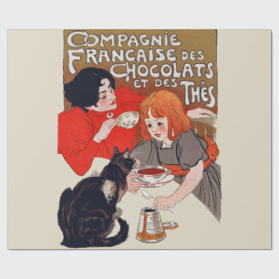 Franse Chocolade Feest Steinlen Kunst Cadeaupapier