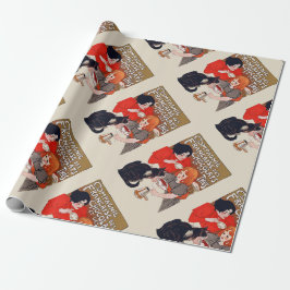 Franse chocolade partij Steinlen Art Cadeaupapier
