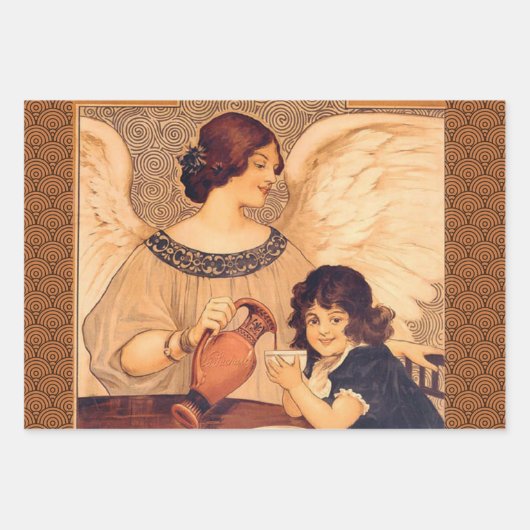 Franse chocolade partij Steinlen Art Inpakpapier Vel (Voorkant 2)