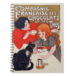 Franse chocolade partij Steinlen Art Notitieboek