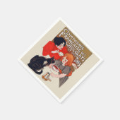 Franse chocolade partij Steinlen Art Servet (Hoek)