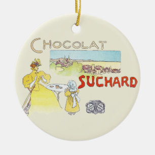Franse Chocolade Victoriaanse Snoep Suiker Keramisch Ornament