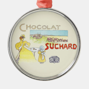Franse Chocolade Victoriaanse Snoep Suiker Metalen Ornament
