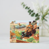 Franse Chocolat Suchard Flying Machines Briefkaart (Staand voorkant)