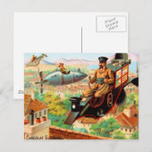 Franse Chocolat Suchard Flying Machines Briefkaart (Voorkant / Achterkant)