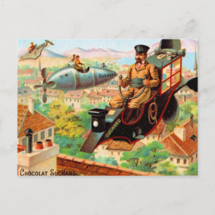 Franse Chocolat Suchard Flying Machines Briefkaart