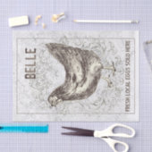 Franse cichorei HEN Grunge Ivory Decoupage Tissuepapier (Craft)