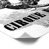 Franse Circus Acrobat poster  kunst (Hoek)