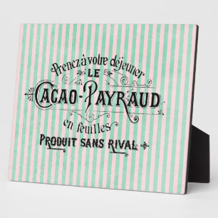 Franse Cocoa Powder Advertisement Fotoplaat