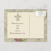 Franse Collage Save the Date Aankondigingskaart (Achterkant)