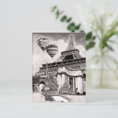 Franse collage v1 briefkaart (Staand voorkant)