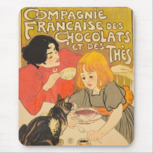 Franse Compagnie van Chocolade en Theeën, Art Nouv Muismat
