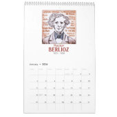 Franse componisten - Wall Calendar Kalender (Jan 2026)