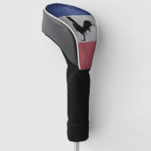 Franse coq golfheadcover (Schuin)