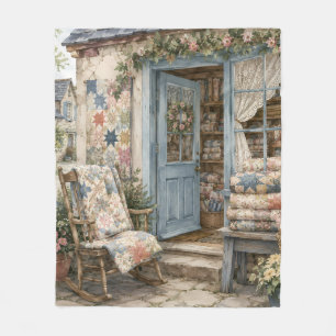 Franse Cottagecore Dekbed Winkel Watercolor Fleece Deken