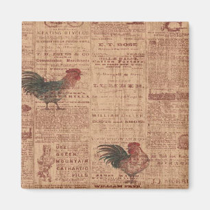 Franse Country Roosters Koelkast Magnet Magneet