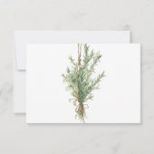 Franse Country Rozemarijn Springs met Twine RSVP Kaartje (Achterkant)