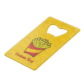 Franse creditcard Fles Open Kredietkaart Flessenopener (Voorkant Gekanteld)