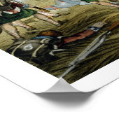 Franse Cuirassiers bij de slag om Waterloo, Char Poster (Hoek)