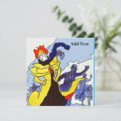 Franse danserKaarten (Staand voorkant)