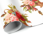 Franse decor  Rozen Cadeaupapier (Rol Hoek)