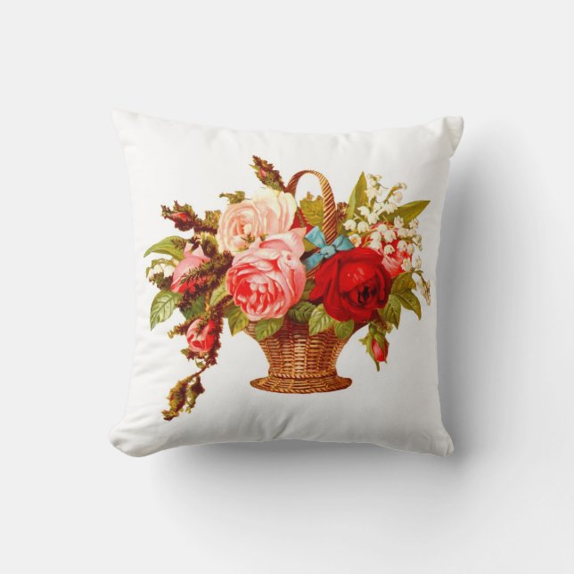 Franse decor  Rozen Kussen (Voorkant)