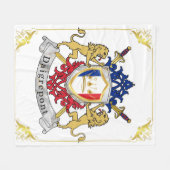 franse deklaag van de armenachternaam, aangepast fleece deken (Voorkant (Horizontaal))