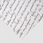 Franse  dichter Gold Script Farmland Harvest Tissuepapier (Detail)