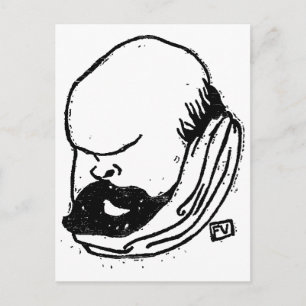Franse dichter Paul Verlaine door Felix Vallotton Briefkaart