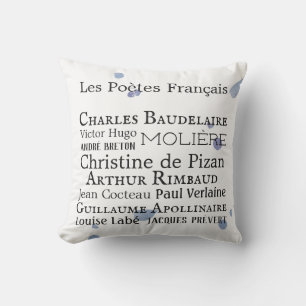 Franse dichters buitenshuis Pillow Buitenkussen