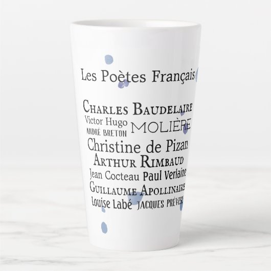 Franse dichters Latte Mok (Voorkant)