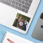 Franse disconnectie sticker (Laptop met iPhone)