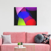 Franse dollar canvas afdruk (Insitu (Woonkamer))